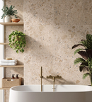 Picture of Rialto Capuccino Terrazzo Stone Effect Porcelain Tiles
